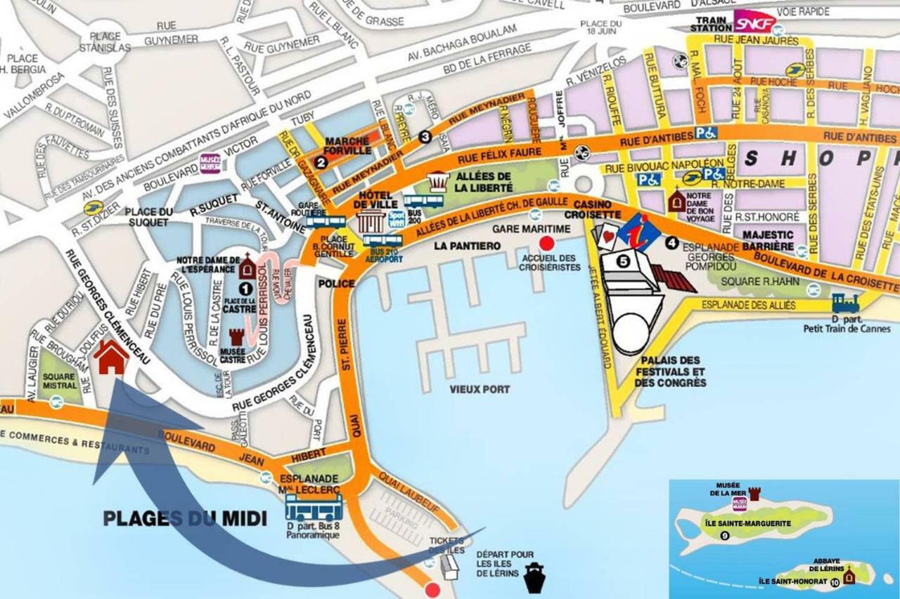 Grand Studio Cannes Centre Exterior foto